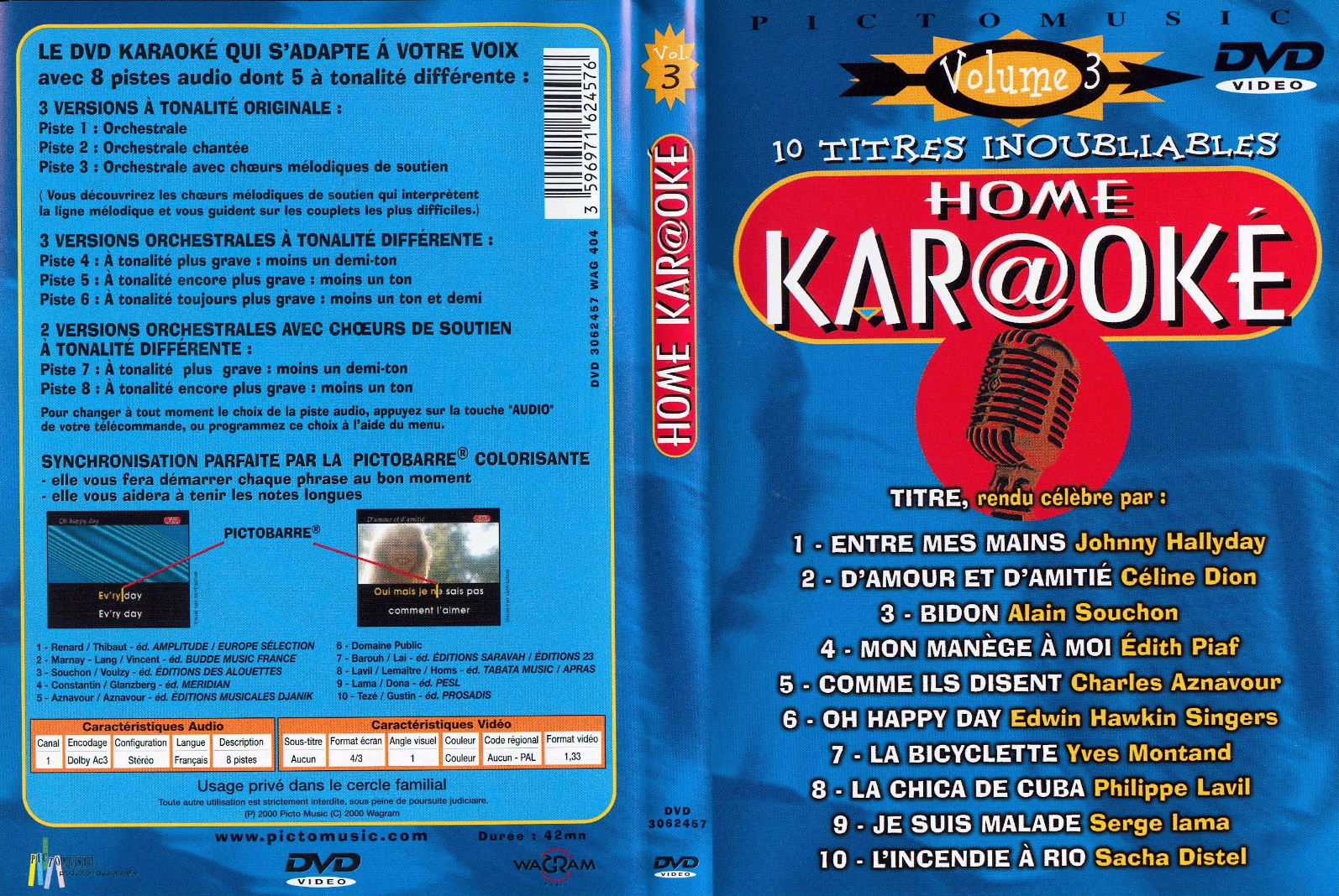 Jaquette DVD Home Kar@ok Vol 3